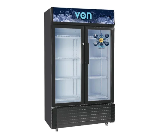 Von VZC62DXK Vertical Cooler, 615Litres – Black