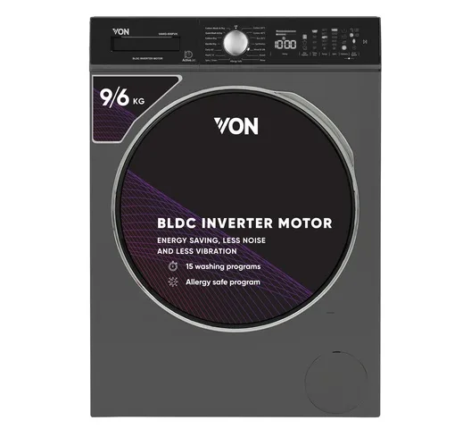 VON VAWD-906FVK 9/6 Kg Front Load Washer & Dryer