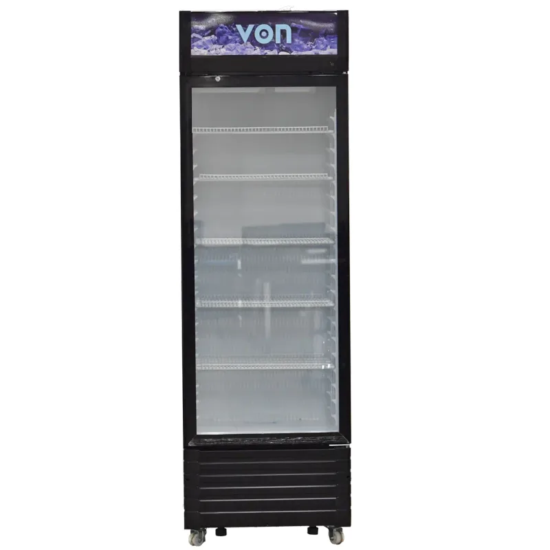 VON VZC38DXK Vertical Cooler – Powerful 369L Capacity, Double Fan Cooling, Digital Control & LED Lighting