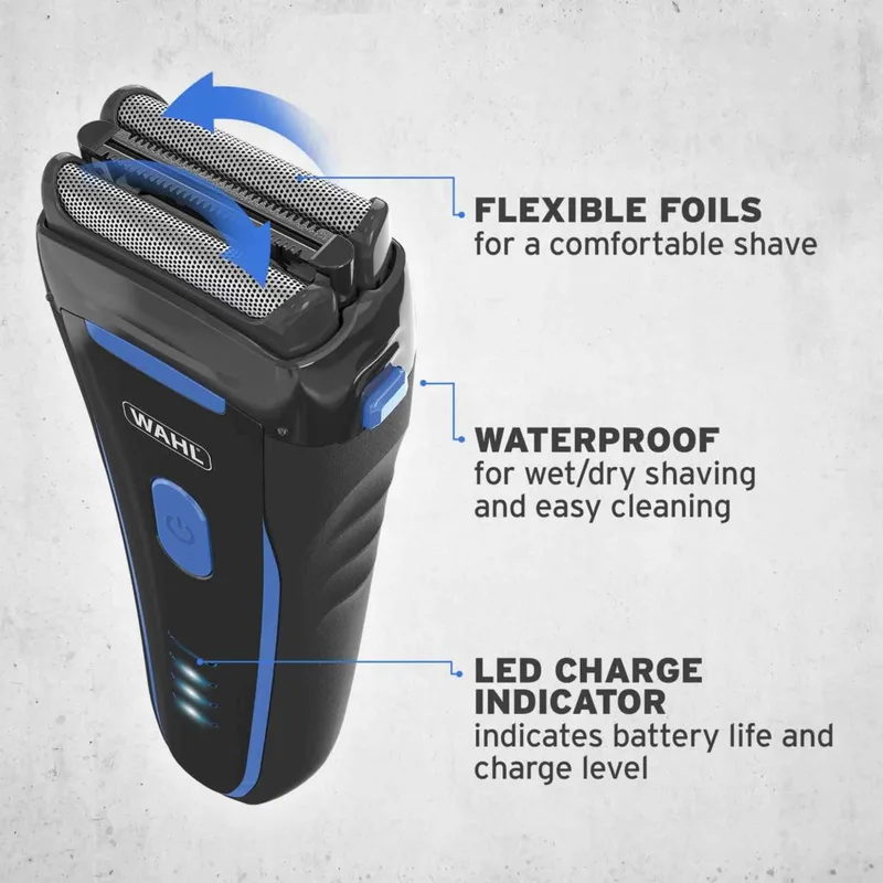 WAHL Clean and Close Wet-Dry Shaver 7063 07063-027