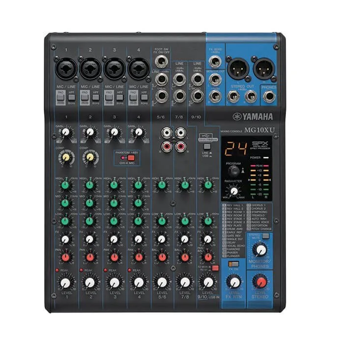 YAMAHA MG10XU 10-Input Stereo Mixer with Effects