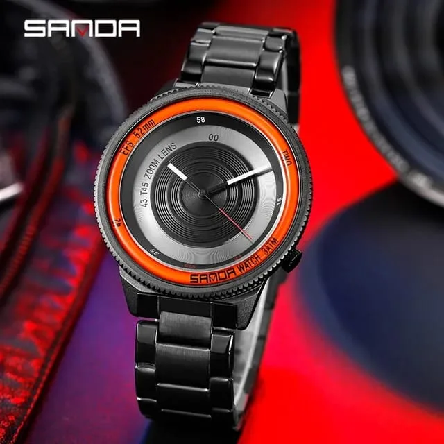 Zoom lens design and Battery powered NEW GENTS WATCH 1041