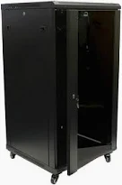 19-Inch 24U Wall Cabinet Fully Enclosed
